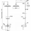 Термостатическая душевая система Burlington H5-CL - превью 2