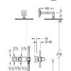 Термостатический душевой комплект скрытого монтажа Tres Study Exclusive BLOCK SYSTEM COLORS 20735201NM - превью 2