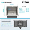 Мойка для кухни Kraus Standart Pro нержавеющая сталь KHT301-18 - превью 4