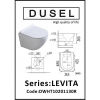 Унитаз подвесной Dusel Levita белый глянцевый DWHT10201130R с сиденьям Soft Close - превью 2