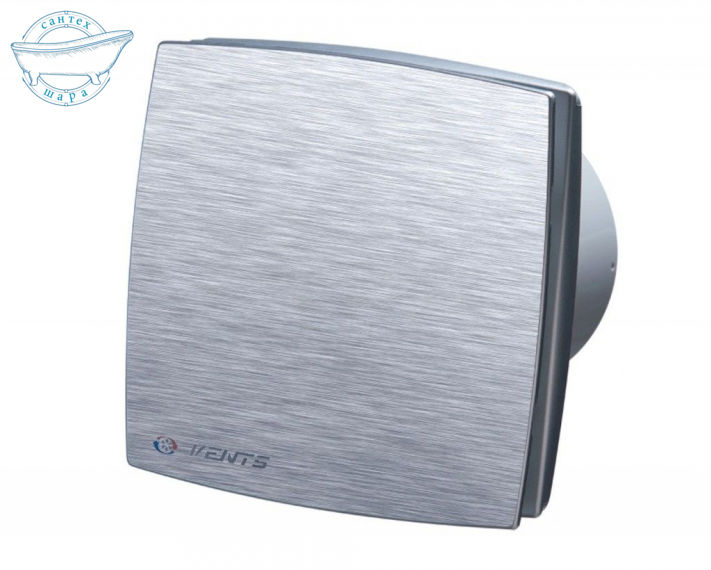 Осевой декоративный вентилятор Vents 100 ЛДА К (120В/60Гц) алюминий матовый - фото 1