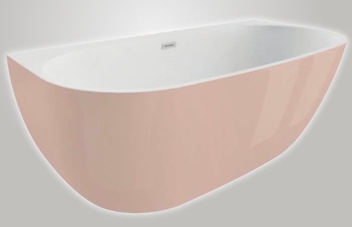 Ванна акриловая Polimat Risa 160x80 см розовый 00480 - фото 1