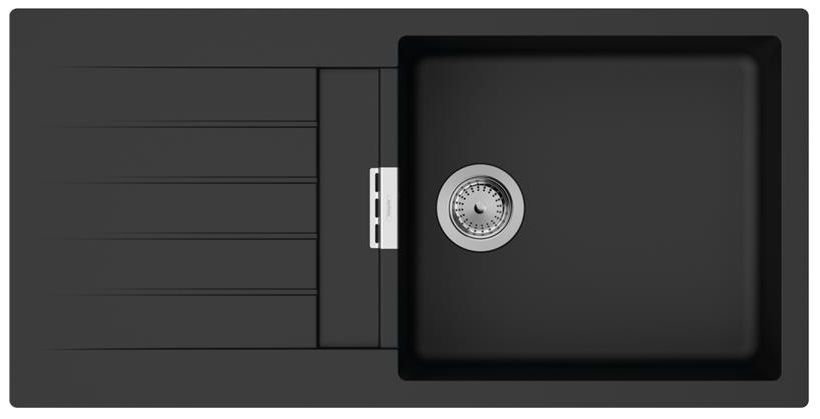Кухонная мойка Hansgrohe S52 S520-F480 чёрный графит со смесителем Focus M41 43358670 - фото 2