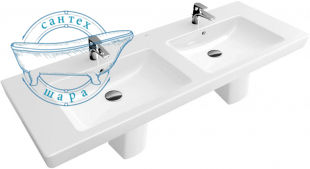 Раковина для ванной подвесная двойная Villeroy&Boch Subway 2.0 7175D001