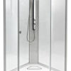 IDO Showerama 8-5 49851-28-010 переднее стекло с узором Dandelion ll , заднее стекло прозрачное - превью 2