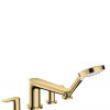 Змішувач двохважеля на борт ванни Hansgrohe Talis E (колір - поліроване золото) 71748990 - превью 1
