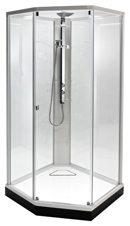 IDO Showerama 8-5 49851-28-010 переднее стекло с узором Dandelion ll , заднее стекло прозрачное - фото 2