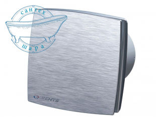Осевой декоративный вентилятор Vents 100 ЛДА К (120В/60Гц) алюминий матовый