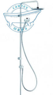 Душевая система Kludi Logo Dual Shower System 1S с ручной лейкой 6809305-00