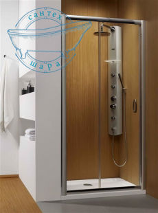 Душевая дверь 110 см (Стекло - прозрачное) RADAWAY Premium Plus DWJ 33302-01-01N